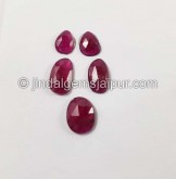Rubellite Rose Cut Slices